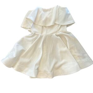 NWT Luxxel White Strapless Ruffle Mini Dress Size S